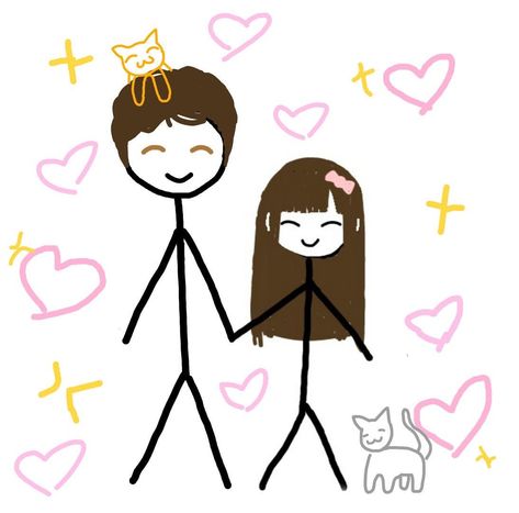 Couples Doodles, Pastel Pink Icons:), Friend Poses Photography, Love My Boyfriend, Couple Drawings, Cute Little Drawings, Anime Scenery Wallpaper, Book Art Drawings, Attack On Titan Anime