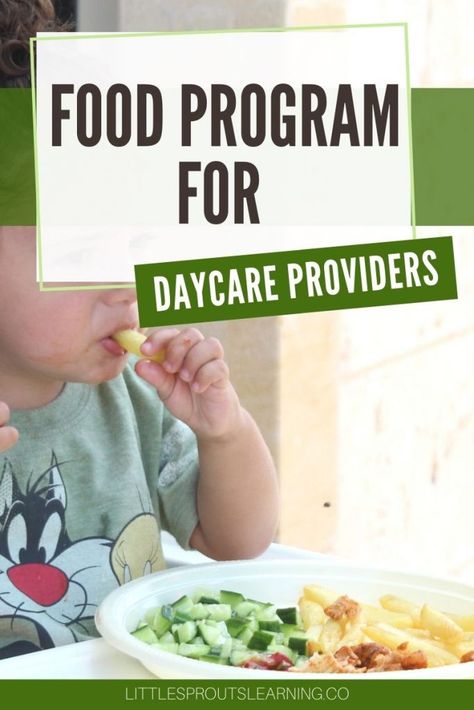 Daycare Food Prep, Daycare Kitchen Ideas, Food Program Meals Daycare, Daycare Food Menu Meal Planning, Daycare Meal Plan, Daycare Handbook, Daycare Lunch Ideas, Care Meals, Daycare Setup