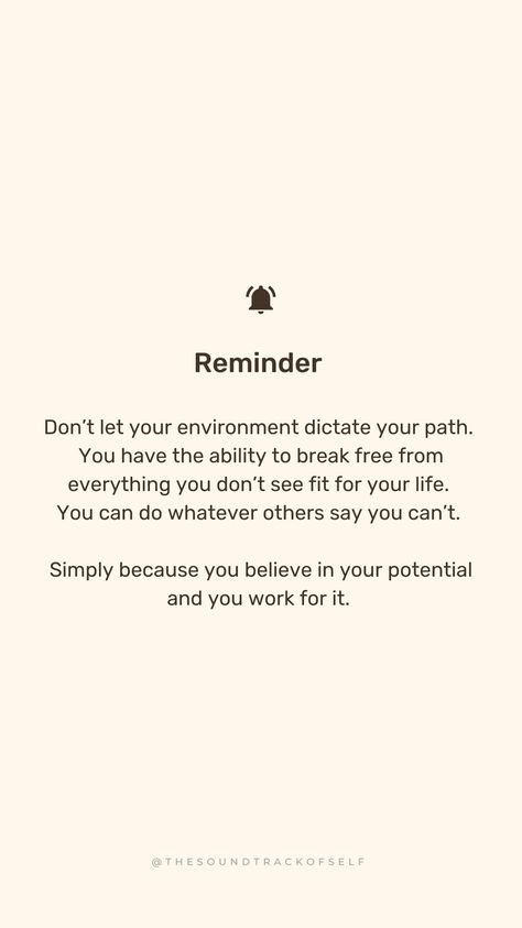 Don’t let the world define your limits. Break free from what doesn’t serve you, trust in your potential, and work toward your vision. You have the power to create your own path! 💫 #BelieveInYourself #BreakBoundaries #OwnYourPath #LimitlessPotential #StayFocused Your Path Quotes, Path Quotes, Believe In Yourself, Break Free, Stay Focused, Say You, Be Yourself Quotes, Don't Let, Believe In You