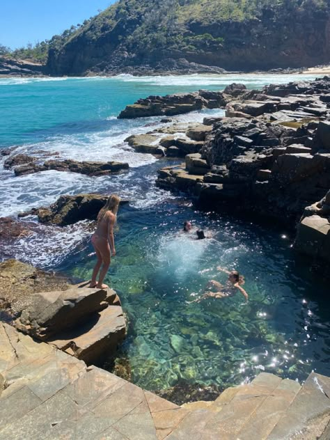 Ocean Friends, Water Ocean, Summer Water, Summer Goals, Aesthetic Beach, Rock Pools, Summer Bucket, Sunset Sunrise, Summer Feeling