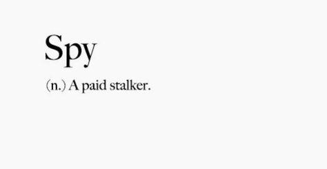 Spy. Spy Core Aesthetic, Spy Aesthetics, Spy Quote, Spy Aesthetic, Sassy Captions, Author Inspiration, Word Dictionary, Sarcastic Words, Funny Definition