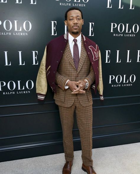 HBCU Buzz on Twitter: "Tyler James Williams rocking a Polo Ralph Lauren Morehouse letterman at Elle Magazine Hollywood rising stars 2023 🔥💫 #HBCUBUZZ #MorehouseCollege https://t.co/ONelOxoI74" / Twitter Tyler James Williams, Pigeon Nest, Old Man Fashion, Tyler James, Preppy Men, Classy Suits, Ivy Style, Classic Menswear, Celebrity Lifestyle