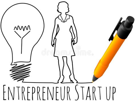 Female entrepreneur business start up. Business plan drawing of female entrepren #Sponsored , #SPONSORED, #affiliate, #business, #Female, #female, #start Entrepreneur Drawing, Start Up Business Plan, Bulb Illustration, Light Bulb Illustration, Pioneer Woman Meatloaf, Entrepreneur Startups, Doodle Icon, Plan Drawing, Startup Company