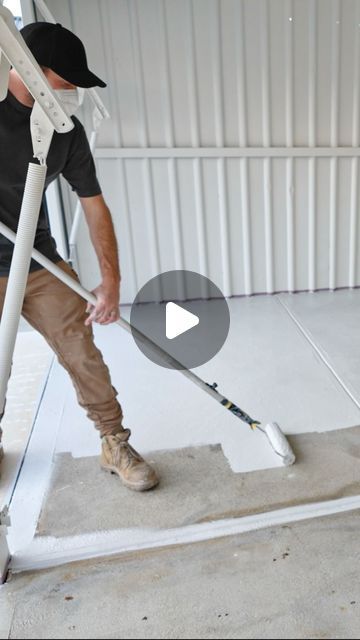 Diy Concrete Painting Floors, Outdoor Floor Painting Ideas Concrete, How To Paint Concrete Floors, Concrete Paint Ideas, Painted Garage Floors, Patio Paint Ideas, Driveway Paint Ideas, Finishing Concrete Floors, Paint Garage Floors