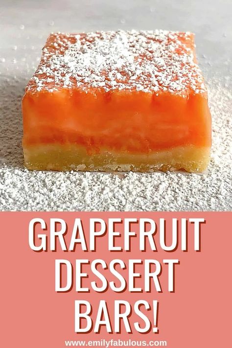 Beats Recipe, Fruit Bars Recipe, Grapefruit Dessert, Grapefruit Bars, Grapefruit Curd, Grapefruit Recipes, Citrus Recipes, Lemon Curd Recipe, Curd Recipe