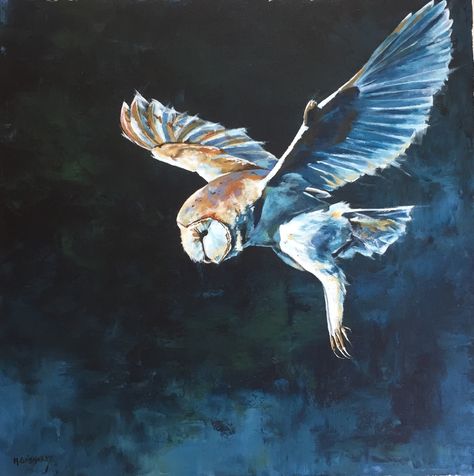 Flying Owl Painting, Barn Owl Flying, Flying Painting, Abi Logo, Owl Flying, African Art Paintings, Cemetery Art, Owl Pictures, Painting Inspo