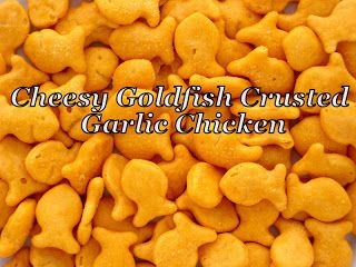 Cheesy Goldfish Crusted Garlic Chicken Goldfish Snack Aesthetic, Goldfish Crackers Aesthetic, Goldfish Aesthetic, Goldfish Snack, Childhood Snacks, Goldfish Food, Alli Simpson, Fish Crackers, Goldfish Crackers