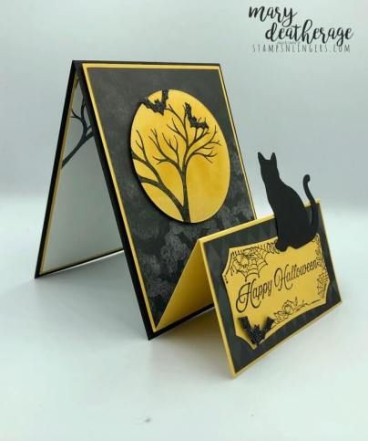 Stampin Up Halloween Cards Simple, Su Spooky Fun Cards, Stampin Up Spooky Cat Halloween Cards, Stampin Up Cat Punch Halloween Cards, Spooky Fun Stampin Up Cards, Lavinia Stamps Halloween Cards, Halloween Cards Stampin Up Ideas 2022, Halloween Cards 2023, Fancy Fold Halloween Cards