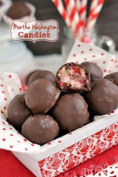 Martha Washington Candy, Pink Lemonade Recipes, Martha Washington, Coconut Pecan, Homemade Sweets, Candy Recipes Homemade, Christmas Candy Recipes, Homemade Candies, Homemade Treats