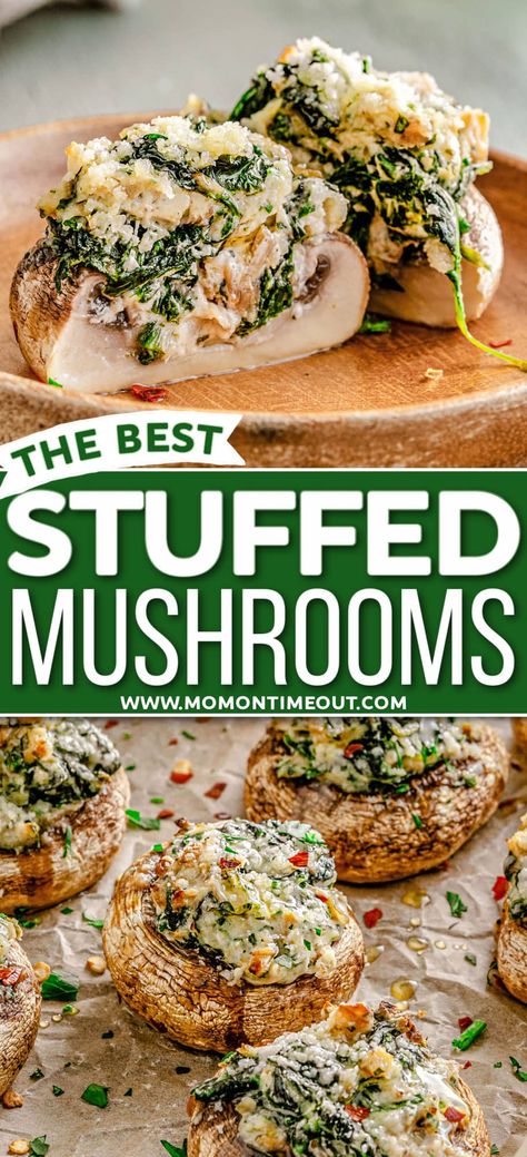 Stuffed Mushroom Dinner, Giant Stuffed Mushrooms, Stuffed Mushroom Meal Dinners, Stuffed Mushrooms Dinner, Stuffed Mushrooms Meal, Creamy Stuffed Mushrooms, Turkey Stuffed Mushrooms, Recipes For Stuffed Mushrooms, Stuffed Mushroom Recipes Easy