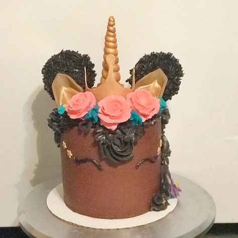 Afro Unicorn Cake, Cheetah Unicorn Cake, Afro Unicorn, Unicorn Giant Cupcake, Unicorn Cake With Ice Cream Cone Horn, Unicorn Eating Cake Birthday Cake, Bday Themes, Afro Puff, Unicorn Cake