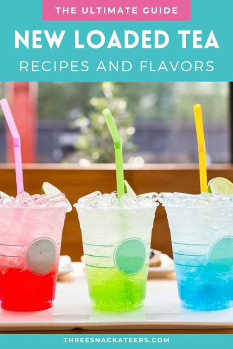 Colorful Loaded Tea. With Text Reading: The Ultimate Guide To Loaded Tea. Loaded Tea Recipes Diy, Fun Kids Drinks, Loaded Tea Recipes, Boosted Tea, Matcha Bubble Tea, Boba Tea Recipe, Bubble Tea Flavors, Tea Recipes Diy, Bubble Tea Recipe