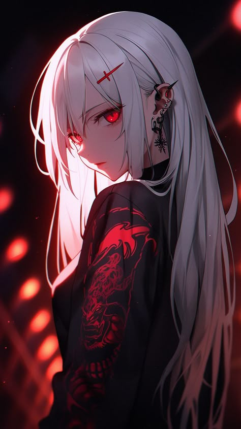 Top 10 Hairstyles, Scary Animals, Anime Smile, Cyberpunk Girl, Gorgeous Hairstyles, Japon Illustration, Anime Girlies, Goth Girl, Trending Hairstyles