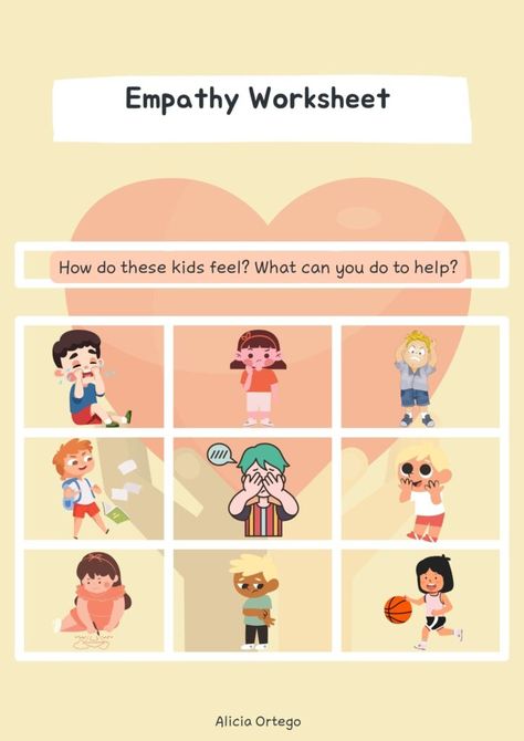 The Empathy in Toddlers research claims, kids first need to understand their own emotions to be compassionate towards others` ones. Compassion Activities For Kids, Empathy Worksheets For Kids, Empathy Activities For Kids, Empathy Lessons, Counseling Room, Kids Empathy, Empathy Activities, Teaching Empathy, Elementary Physical Education