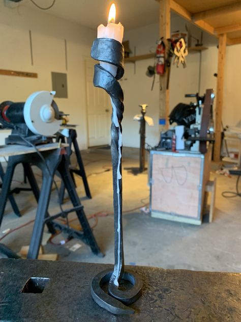 Forged Candle Holder, Forged Candlestick, Blacksmith Candle Holder, Hand Forged Candle Holder, Inspirational Sculpture, Hand Forged Jewelry, Wrought Iron Candle Holders, Iron Candle Holders, Iron Candlesticks