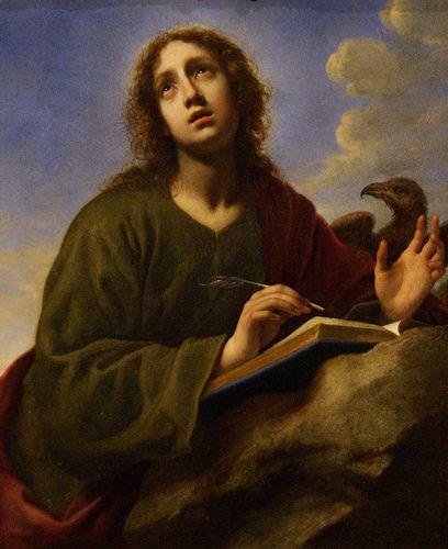 Saint John the Evangelist Writing the Book of Revelation (c1650) by Carlo Dolci (1616-c1686) | by kovno Saint John The Apostle, St John The Evangelist Icon, St John Evangelist, John The Apostle, St John The Evangelist, The Book Of Revelation, Apostle John, John The Evangelist, Rennaissance Art