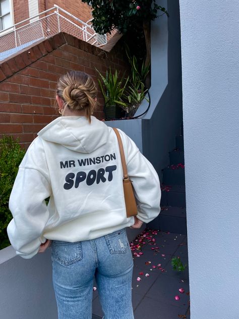 Mr Winston sport hoodie for winter aestheic , hoodie basics Mr Winston Hoodie Outfits, Me Winston Hoodie, Mr Winston Hoodie Aesthetic, Aussie Winter Fashion, Australian Winter Outfits, Fox Hoodies, White Fox Jumper, Fancy Hoodie, Mr Winston Hoodie