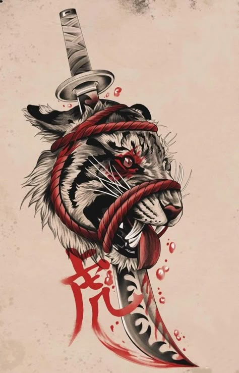 Trash Polka Animal Tattoo, Japanese Demon Tattoo, Tattoo Poster, Christian Sleeve Tattoo, Japan Tattoo Design, Head Tattoo, Dragon Ball Painting, Tatuaje A Color