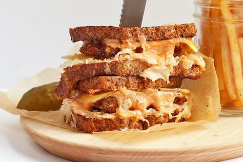 OMD 7 Day Meal Planner | Eat One Plant Based Meal A Day Vegetarian Reuben, Fries And Ketchup, How To Cook Tempeh, Reuben Recipe, Pimento Cheese Dip, Pimento Cheese Spread, Reuben Sandwich, Cheese Straws, Ww Points