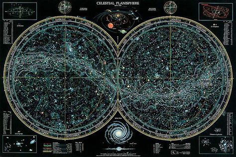 Astrology Map, Vintage Astronomy Prints, Celestial Chart, Celestial Map, Astronomy Poster, Constellation Map, Wallpaper Computer, Astronomy Art, Star Chart