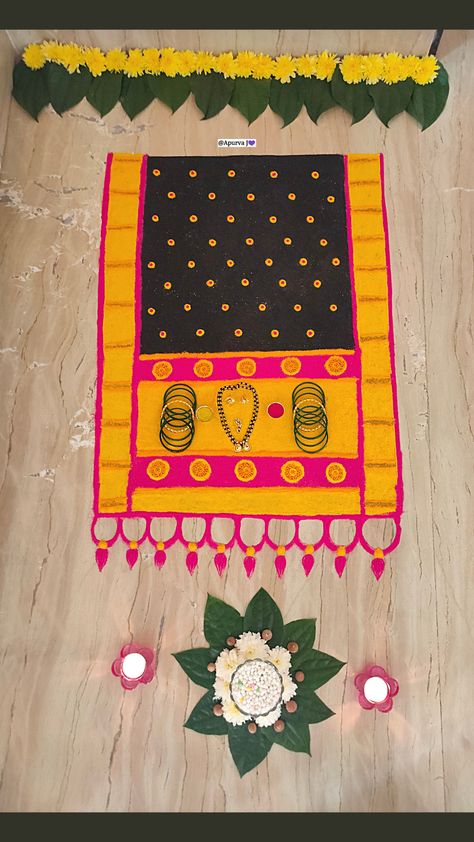 For more interesting content 🤔 Checkout YouTube Channel - "Golden Bliss" Makarsankranti Rangoli, Saree Rangoli, Creative Rangoli, Paithani Saree, Rangoli Ideas, Makar Sankranti, More Fun, Youtube Channel, Saree