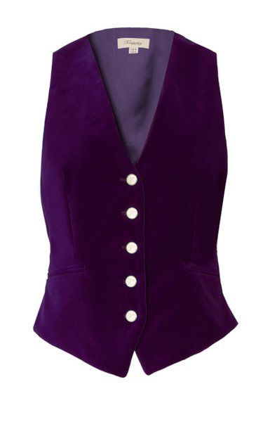 Clove Velvet Waistcoat By Temperley London | Moda Operandi Velvet Waistcoat, Classic Suit, Temperley London, Tailored Jacket, London Fashion, Vest Dress, Feminine Style, Moda Operandi, Fashion Collection