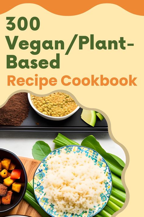 Discover a culinary gem with the 300 Vegan/Plant-Based Recipe Cookbook! Delight in 300 delicious vegan recipes for healthy plant-based eating. Click for more info! 😋🥦 #VeganRecipes #PlantBasedCookbook #veganmeal #veganfood #vegans #veganmeals #vegandiet #plantbasedlunch #plantbasedsnack #plantbasedvegan #platbaselunch #plantbasevegan #plantbasedketo Whole Food Plant Based Cooking Show Recipes, Whole Food Plant Based Mushroom Recipes, Vegan Lasagna Recipe Plant Based, Plant Based Lunch, Plant Based Cookbook, Vegetarian Cookbook, Plant Based Eating, Vegan Diet, Delicious Vegan Recipes