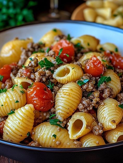 Pasta Shells with Ground Beef Recipe