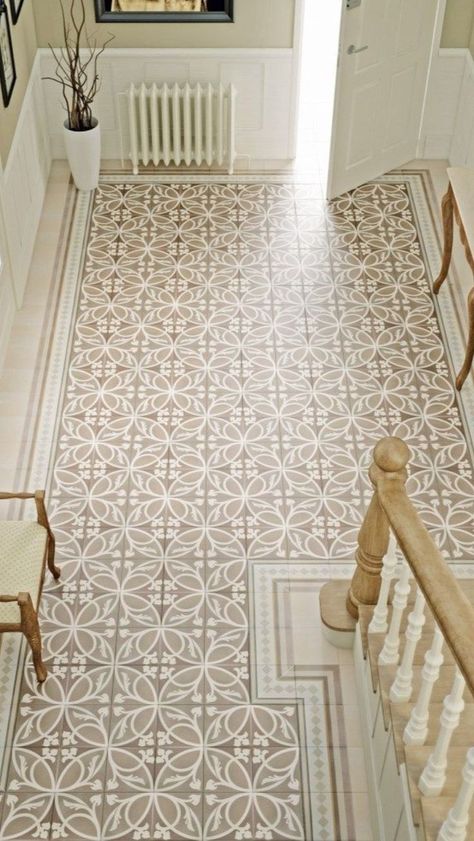 Tiled Hallway Floor, Victorian Hallway Tiles, Traditional Flooring, Hallway Tiles, Marble Floor Pattern, Hallway Tiles Floor, Victorian Hallway, Hallway Colours, Victorian Floor Tiles