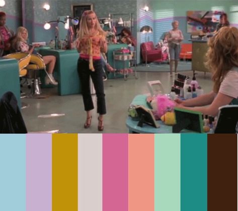 erin on Instagram: “no caption needed • • • #legallyblonde #bendandsnap #color #colorpalette #creative #create #film #filmincolor #movies #moviesincolor” Cinematic Palette, Blonde Color Palette, I Feel Pretty Movie, Emma Movie, Pam Anderson, Pretty Movie, Blonde Aesthetic, Bend And Snap, Cinema Colours