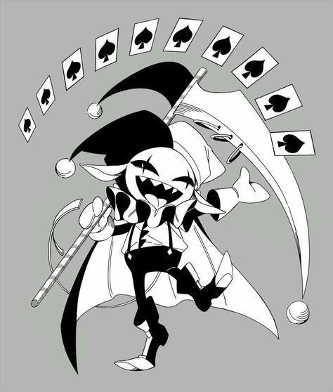 Deltarune | Jevil By Luv_Luby Cute Clown, 캐릭터 드로잉, Wow Art, Creepy Art, 판타지 아트, 영감을 주는 캐릭터, Funky Art, Art Reference Photos, Cartoon Character