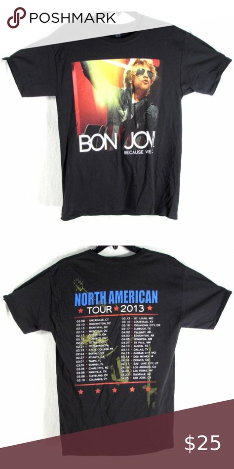 2013 BON JOVI Rock Band Concert Tour T-Shirt Band Tour Tshirt Design, Concert Tour Tshirt Design, Concert T Shirt Design, Concert Tour Shirts, Band Tour Tshirt, Tour Shirt Design, Tshirt Layout, Fitness Merch, Band Tour Shirt