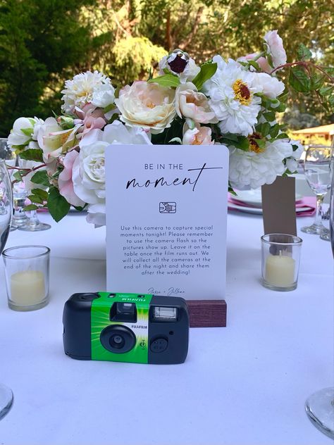 Film Camera For Wedding, Camera At Wedding Disposable, Cameras For Wedding Tables, Wedding Table Disposable Camera, Disposable Camera Wedding Guest Book, Disposable Camera On Wedding Tables, Wedding Instant Camera Table, Digital Camera At Wedding, Non Guest Book Ideas