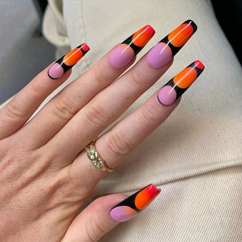 Lava Lamp Nails, Lamp Nails, Nail Design Glitter, Nails Yellow, Dope Nail Designs, Minimalist Nails, Fabulous Nails, Dream Nails, Fire Nails