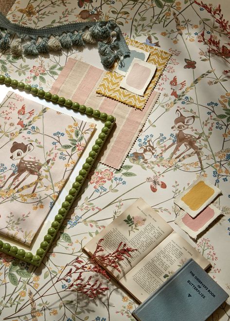 Disney’s Take on Toile (and More!) Is Here—And It’s Actually Super Chic | Architectural Digest Casa Disney, Sugared Almonds, Pierre Frey Fabric, Sanderson Fabric, Disney Fabric, Wallpaper Furniture, Woodland Friends, Wallpaper Direct, Disney Home