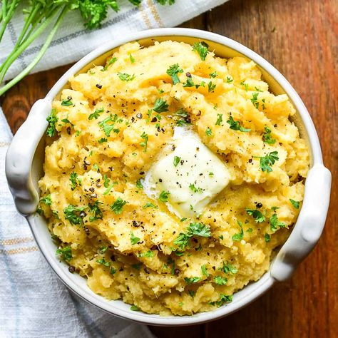 Mashed Rutabaga Roasted Rutabaga Recipes, How To Cook Rutabaga, Mashed Rutabaga, Rutabaga Recipes, Roasted Rutabaga, Creamy Mash, Holiday Sides, Holiday Side Dish, Roasted Brussel