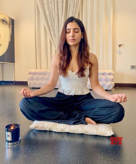 Actress Samantha Akkineni Yoga Stills     #Actress #SamanthaAkkineni Samantha Akkineni, Samantha Images, Samantha Pics, Samantha Ruth, Samantha Photos, Stylish Celebrities, Latest Instagram, South Actress, Celebrity Houses