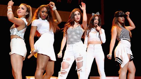 Fifth Harmony Announces '7/27' Tour #headphones #music #headphones Fifth Harmony Outfits, Fifth Harmony Camren, Stage Clothes, Camila And Lauren, Dinah Jane, O2 Arena, Pop Albums, Tour Outfits, Jesy Nelson