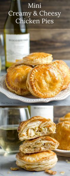 Mini Creamy and Cheesy Chicken Pies - The perfect snacks for the Big Game (or any party!). Tastes like mini Chicken Pot Pies but better! Plus learn how to pair these with the perfect wine. #sponsored #flavorsofthegame #collectivebias Msg 4 21+ Chicken Pies, Perfect Snacks, Chicken Pot Pies, Resep Pasta, Mini Chicken Pot Pies, Pies Maker, Chicken Pie, Pot Pies, Meat Pie