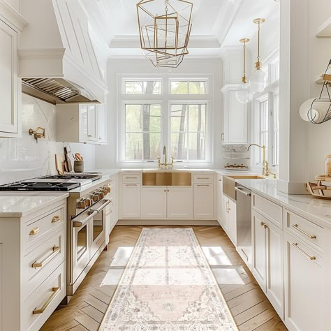 Cream Kitchen Inspiration, Rich Kitchen, 2025 Inspiration, White Kitchen Inspiration, Ivory Kitchen, Small Kitchenette, Kitchen Banquette, Galley Kitchens, Beach House Kitchens