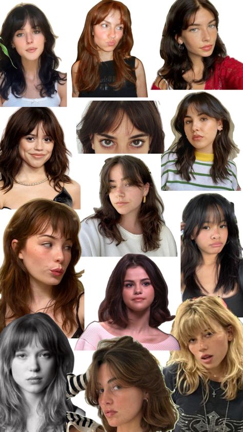 Umbrella Bangs, 60s Fringe Bangs, Queer Long Hair, 90s Wispy Bangs, Low Maintenance Bangs, Grown Out Fringe, 60s Haircut, 60s Fringe, Retro Bangs