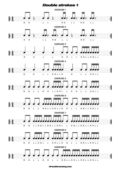 Snare Drum Lessons For Beginners | Printable sheet music pdf Nirvana Guitar, Drum Rudiments, Learn Drums, Drum Notes, Sheet Music With Letters, Percussion Music, Saxophone Instrument, Piano Music Lessons, Drum Patterns