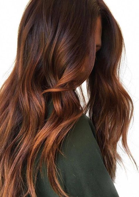 Winter Hair Colors, Rambut Brunette, Bronde Hair, Hair Color Auburn, Red Highlights, Hair Affair, Winter Hair Color, Winter Hair, Auburn Hair