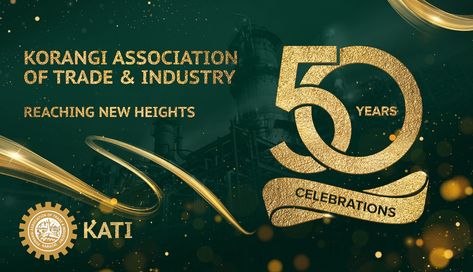 KATI - 50th Years Celebration on Behance School Certificates, 50 Years Anniversary, Flyer Design Inspiration, Anniversary Logo, Magazine Layout Design, Flyer And Poster Design, Event Banner, Social Media Design Inspiration, Backdrop Design