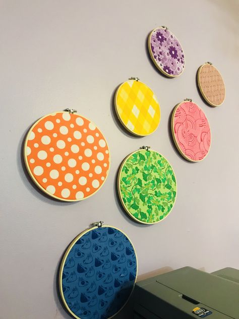 Easy embroidery ring wall art. Color theme decoration.   #walldecor #simplewalldecoration #affordablewalldecor #colorrecognition #nurserydecor #embroideryringwallart Embroidery Ring Decor Wall Art, Affordable Wall Decor, Embroidery Hoop Wall Art, Room Diy, Color Themes, Embroidery Hoop, Nursery Decor, Wall Art Decor, Embroidery