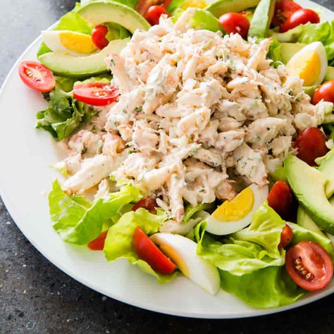 Crab Louis Salad | Cook's Country Best Crab Salad Recipe, Crab Louis, Crab Meat Salad Recipe, Crab Louie Salad, Crab Meat Salad, Crab Louie, Crab Salad Recipe, Resep Salad, Meat Salad