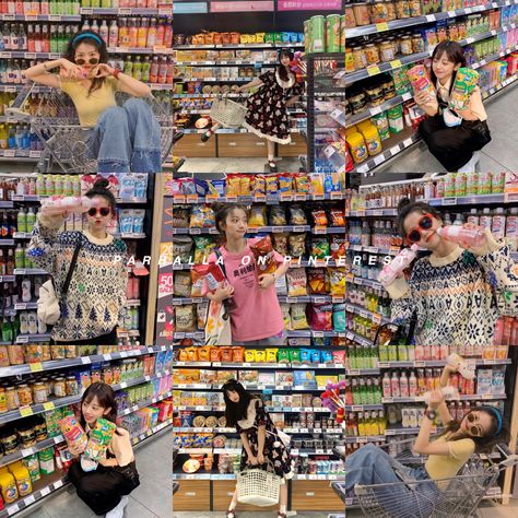 Mart Photoshoot, Supermarket Photoshoot, Headshot Poses, Creative Portrait Photography, Self Portrait Poses, Friend Poses Photography, Instagram Ideas Photography, Model Poses Photography, Best Photo Poses