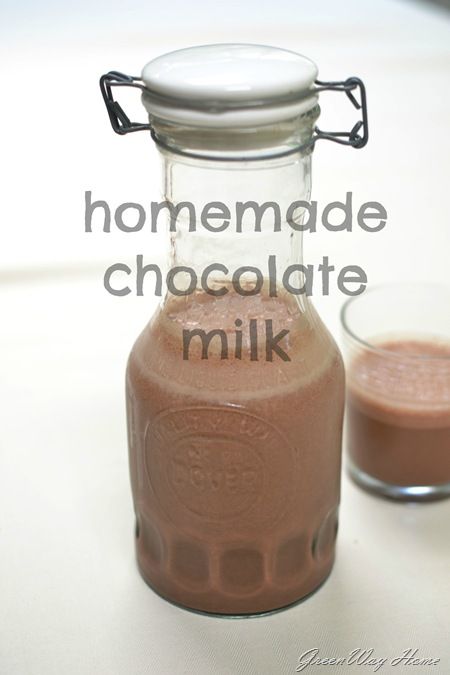 Healthier Homemade Chocolate milk Chocolate Milk Syrup, Homemade Chocolate Milk, Homemade Chocolate Syrup, Milk Chocolate Recipes, Exercise Food, Homemade Chocolates, Drinking Chocolate, Homemade Foods, Milk Syrup