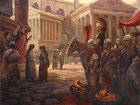 Roman Painting by egilthompson on DeviantArt Imperiul Roman, Roman Painting, Roman Warriors, Roman Legion, Roman Era, Roman City, Ancient Warfare, Roman Soldiers, Julius Caesar