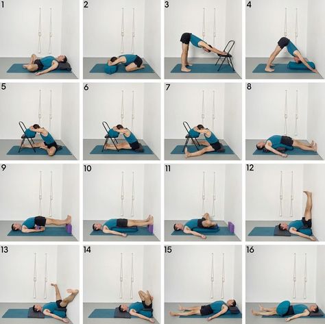 Iyengar Yoga Poses, Restorative Yoga Sequence, Twist Yoga, Yoga Backbend, Bursitis Hip, Yoga Flow Sequence, Ashtanga Vinyasa Yoga, Yoga For Seniors, Yoga For Back Pain